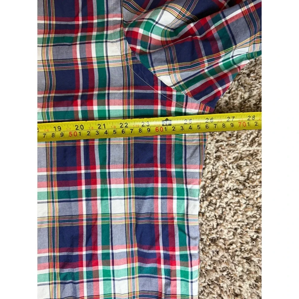 Polo Ralph Lauren Mens XL Classic Fit Plaid Short Sleeve Button Down Shirt Multi